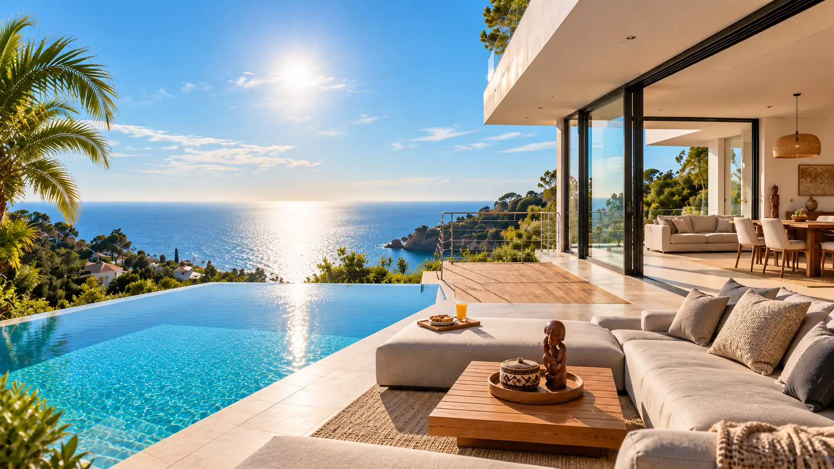 Villa lumineuse avec piscine et terrasse